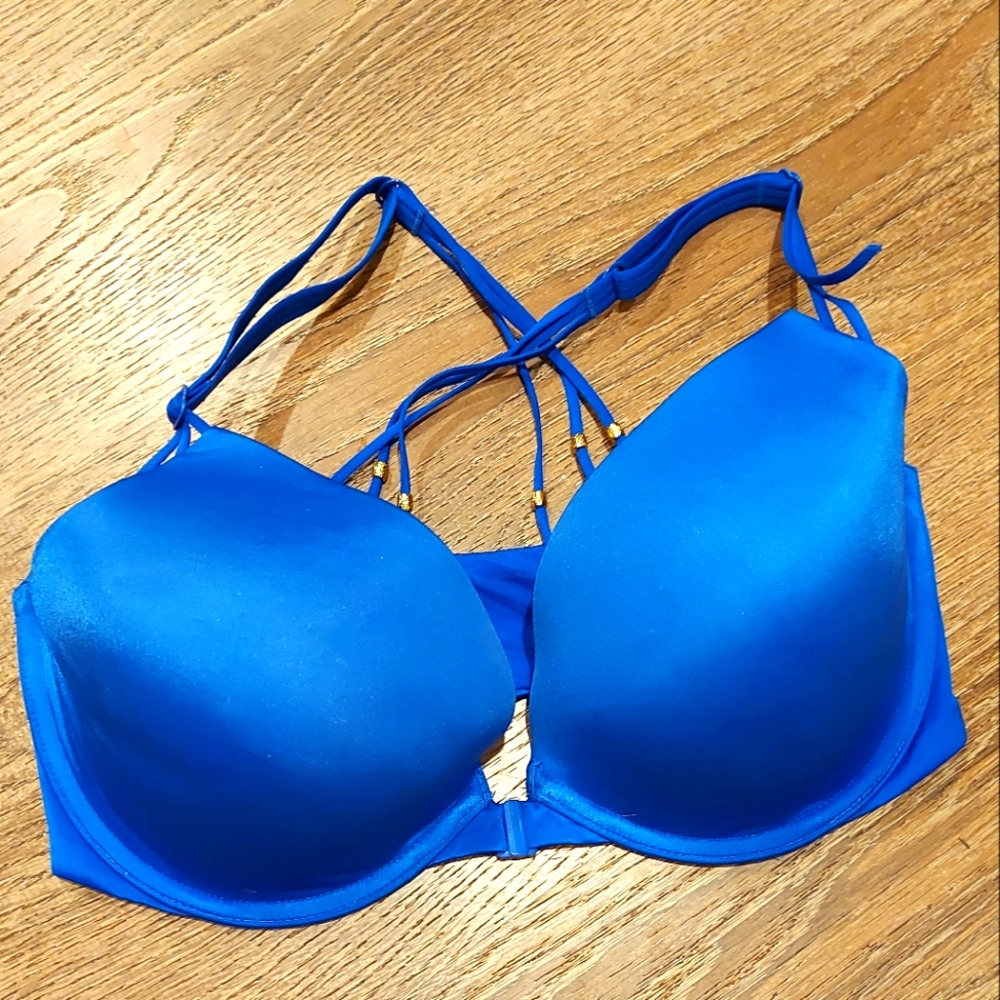 Victoria's Secret Very Sexy Push Up Blue Bra Size 34DD